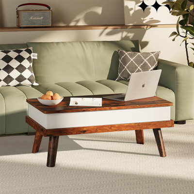 Brierra Lift Top Coffee Table with Storage Wade Logan Color Brown